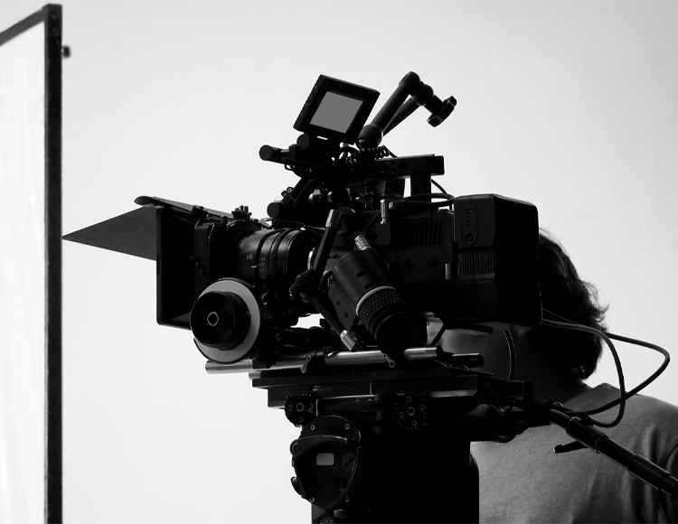Professional film camera in black and white – representing filmmaking and creativity for LK Short Film Festival 2026